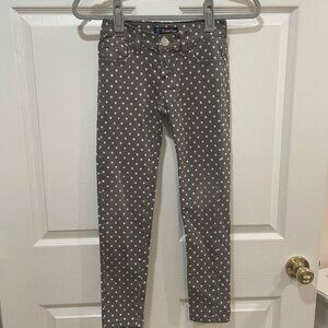 ✨ Adorable Girls Size 8 Gray & White Polka Dot Skinny Jeans – Crystal Vogue ✨